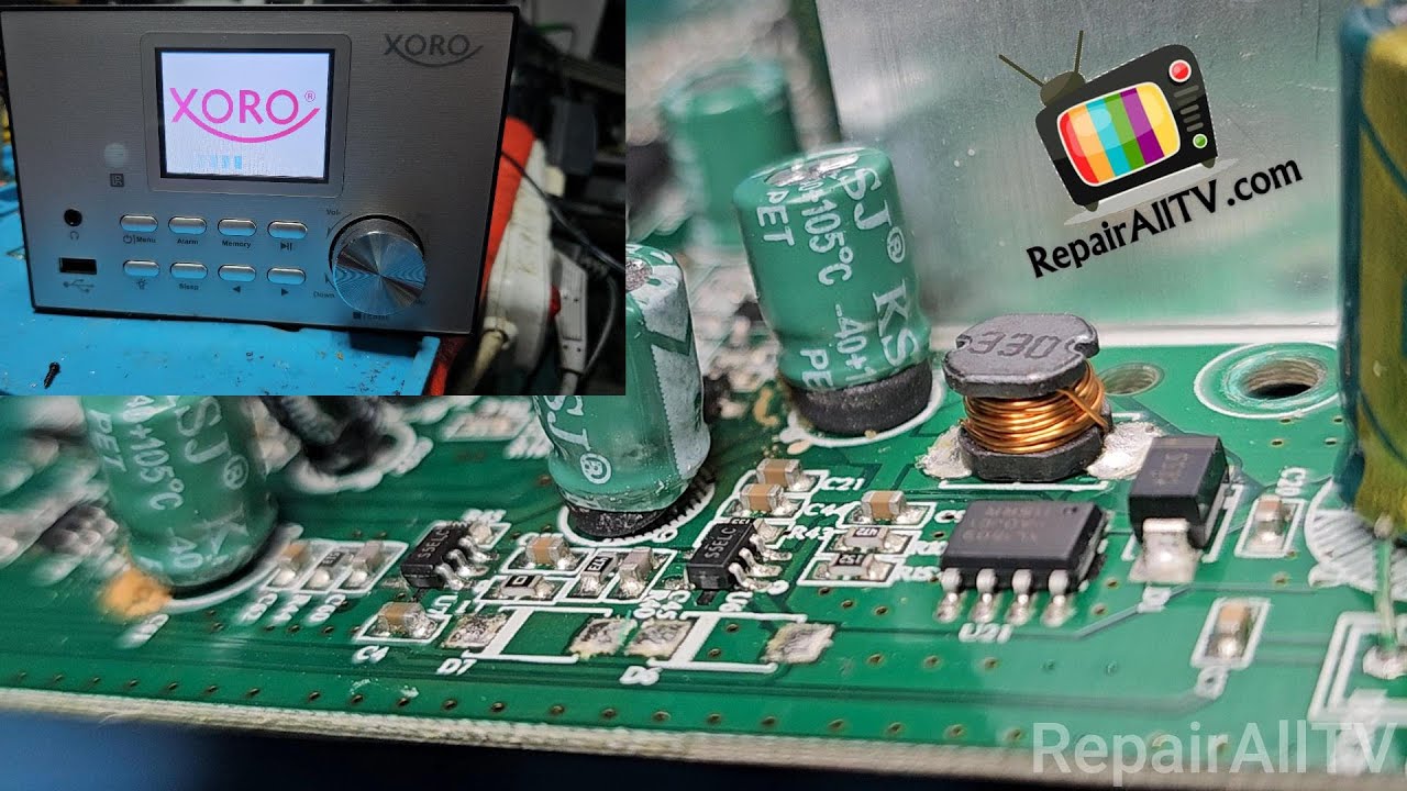 XORO HMT 500 PRO Micro Stereo System cannot start  not working. repair successful
