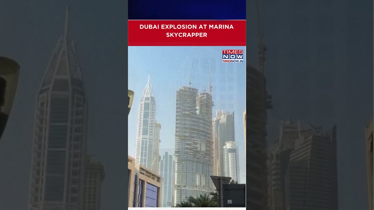 Dubai Explosion After 'Debris From Missile Interception' Hits Marina Skyscraper #shorts