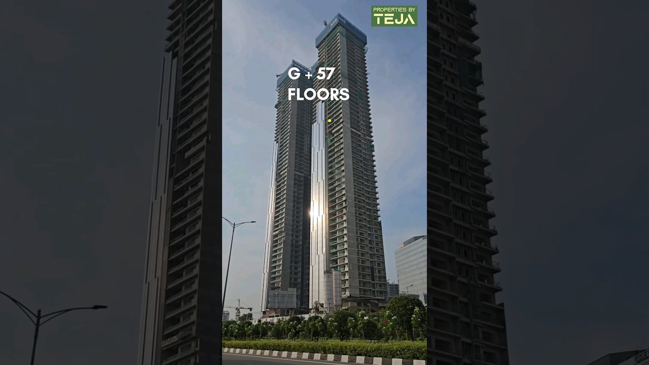 South India's tallest skyscraper in Hyderabad, SAS Crown 👑  #hyderabad #realestate #propertiesbyteja