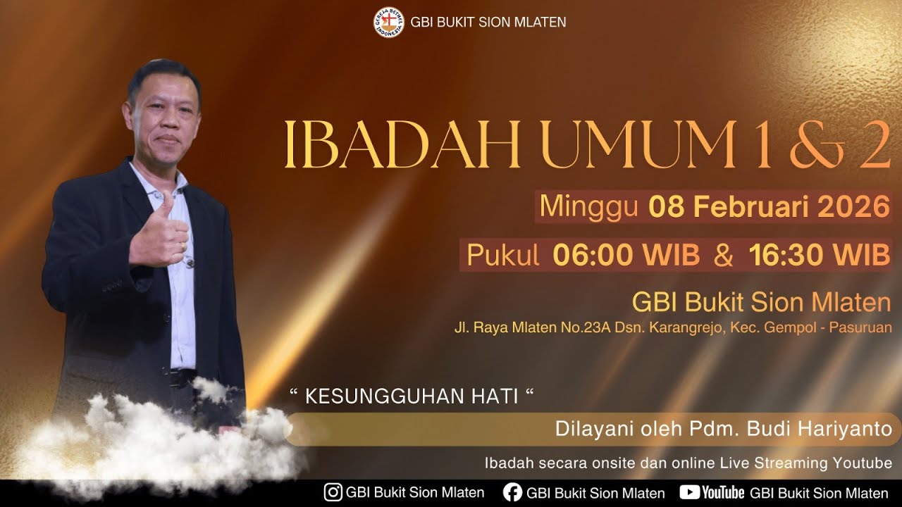 Pdm. Budi Hariyanto | Minggu, 08 Februari 2026 | Kesungguhan Hati