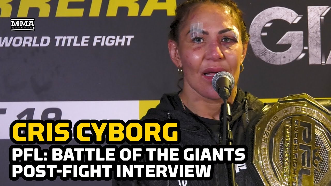 Cris Cyborg Reacts to Historic PFL Battle of the Giants Win - MMA Fighting