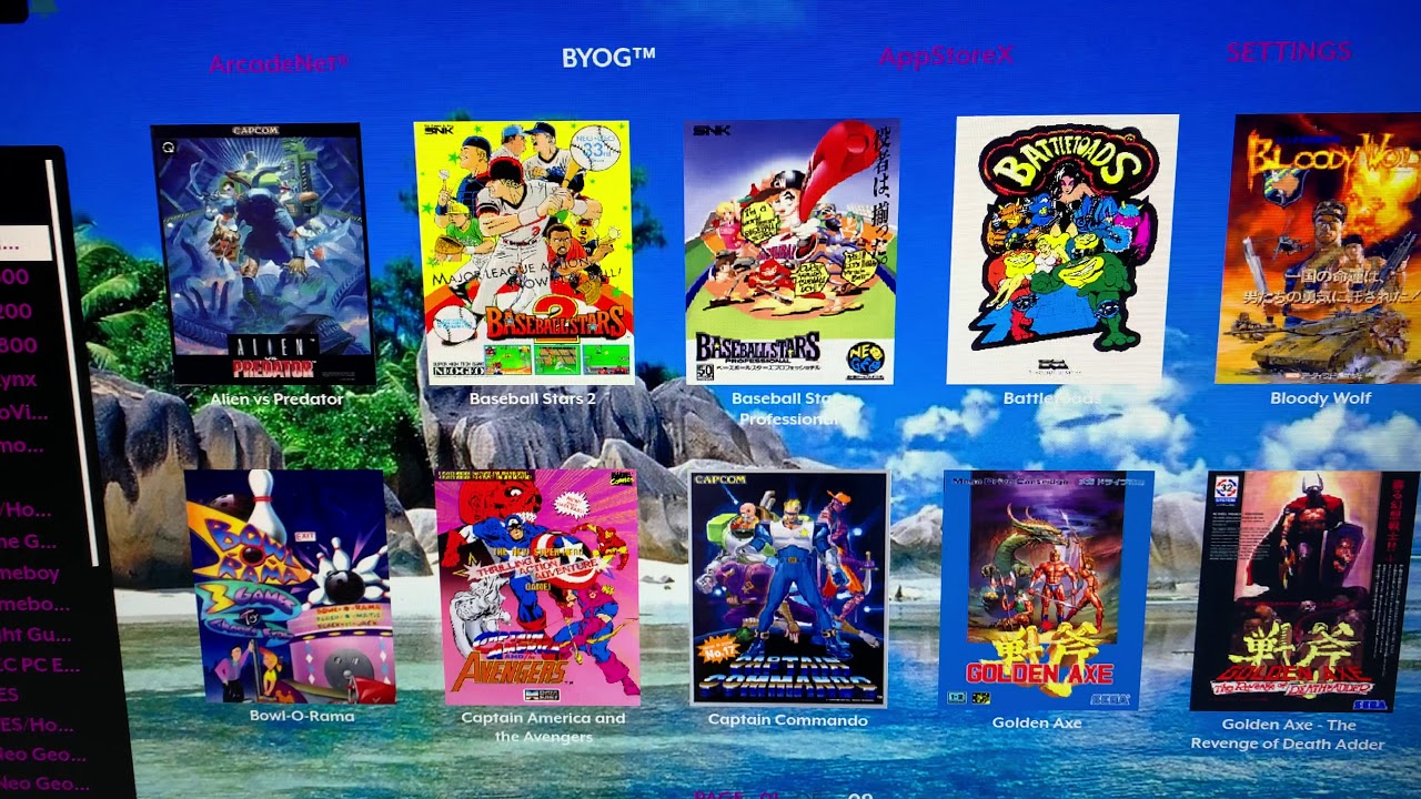 Legends ultimate arcade 1.1, just showing off different features it can do.