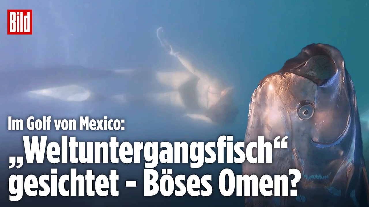 Unglaublicher Fund: Weltuntergangsfisch &uuml;berrascht Taucherin im Golf von Mexico