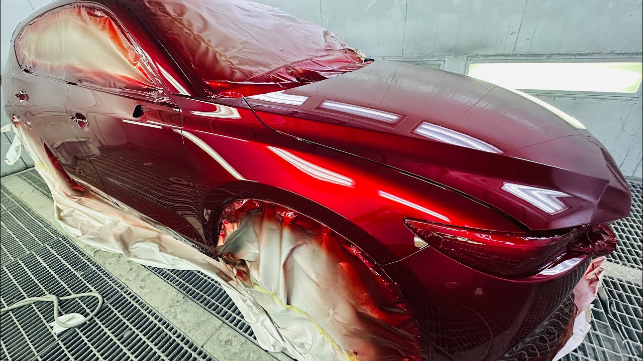 How to paint mazda 46V body painting 