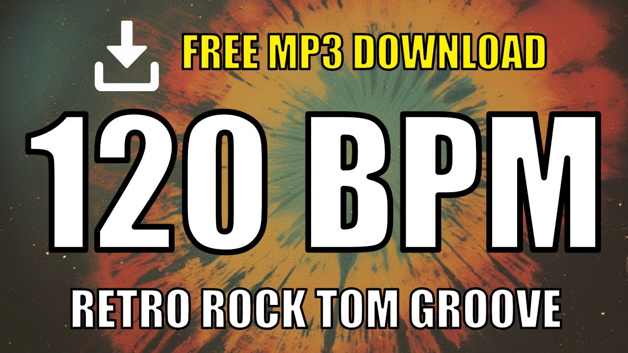 🎸 Retro Rock Tom Groove – 120 BPM | FREE MP3 DOWNLOAD 🥁