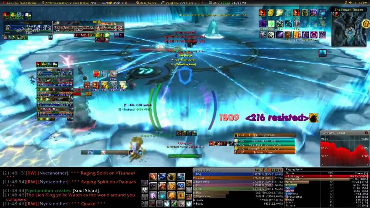 Khaz Modan: Tranquility Lich King Ten man Kill part 1/3