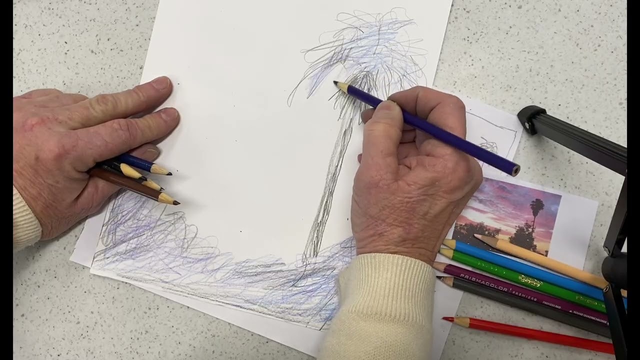 Composition & Technique Colored Pencil Landscape
