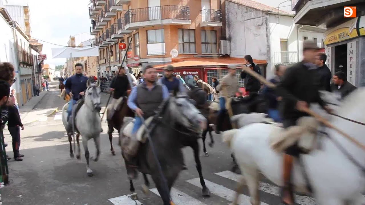 Encierro a caballo en Vitigudino