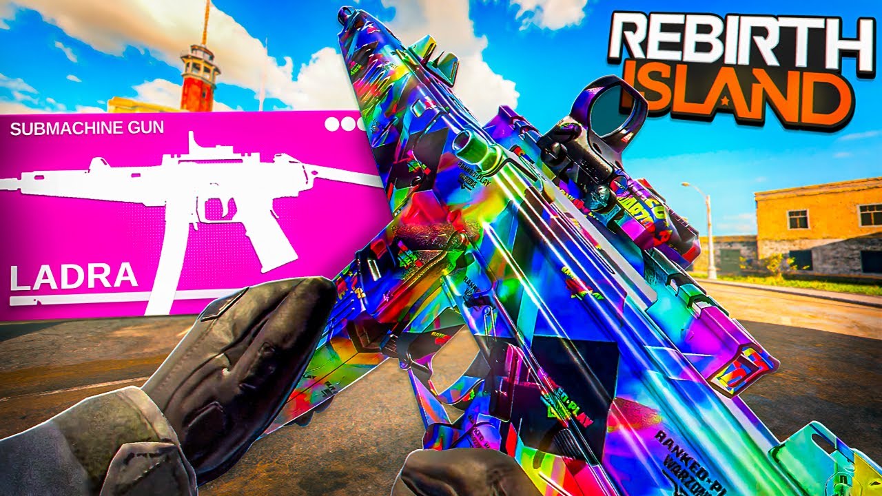the NEW MAX LEVEL LADRA META CLASS SETUP on Rebirth Island Warzone!