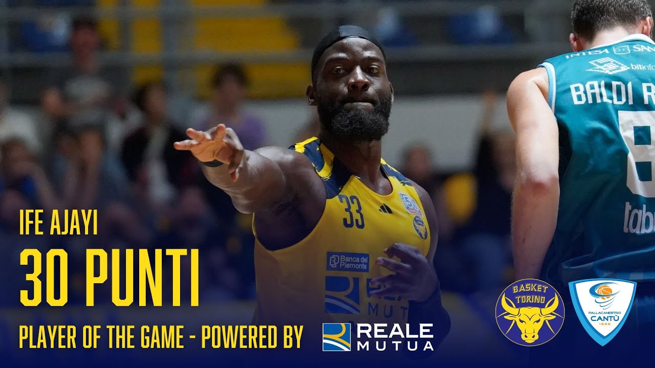 Ife Ajayi 30 PUNTI (5/8 3P) | Torino-Cantù 85-70 | Player of the Game - Powered by Reale Mutua