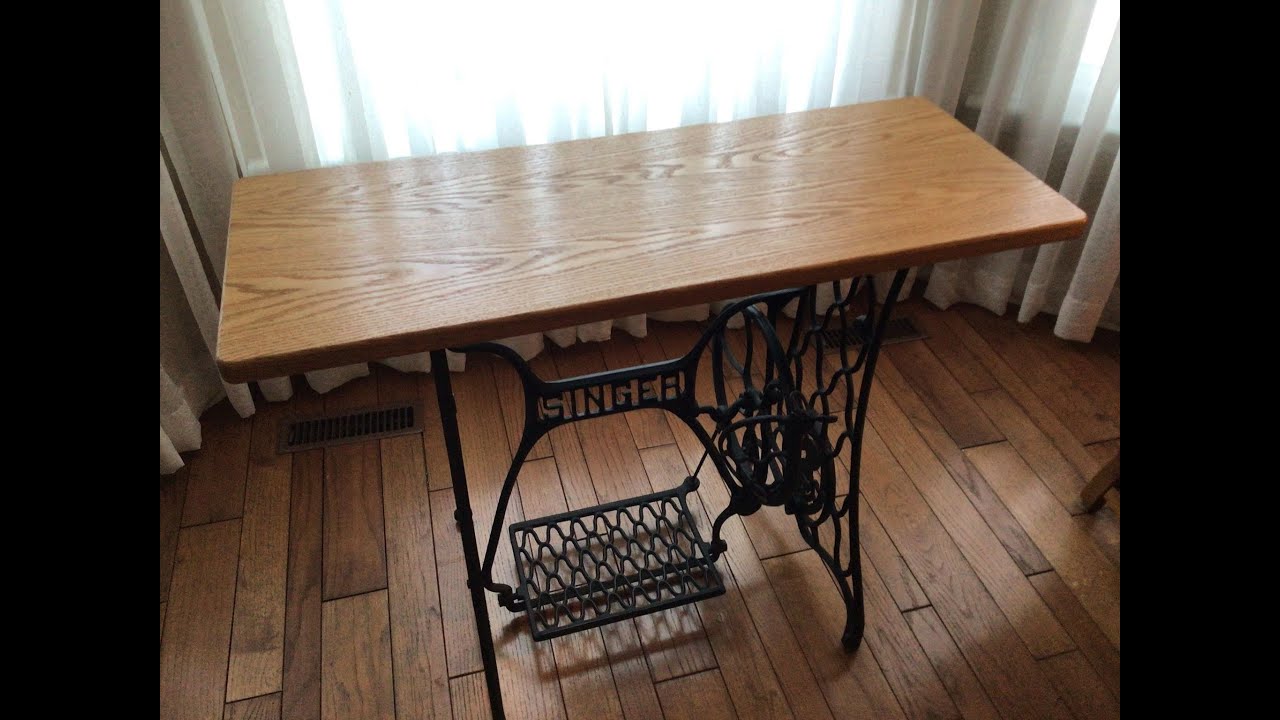 Turning an old Sewing Machine into an occasional Table