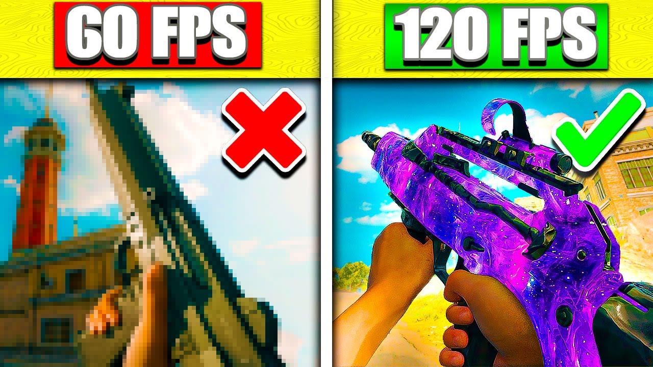 This is how to PLAY WARZONE at 60 FPS vs 120 FPS!
