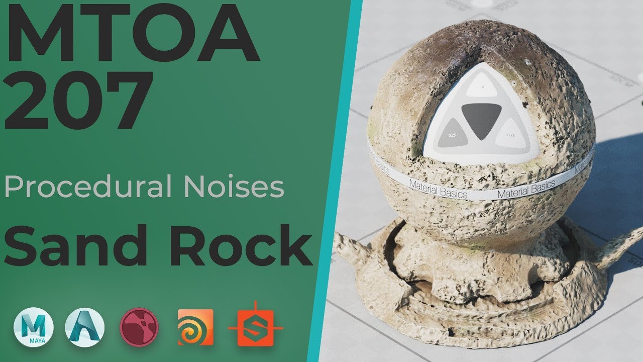MtoA 207 - Rock Shader - Material Study