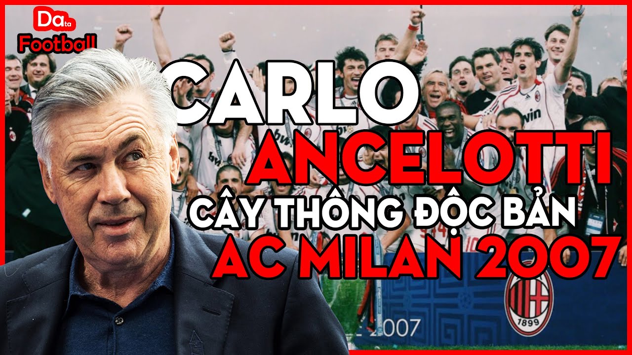Góc chiến thuật cổ điển #3: Ancelotti & Cây thông rực sáng trời Âu | Ac Milan 2007