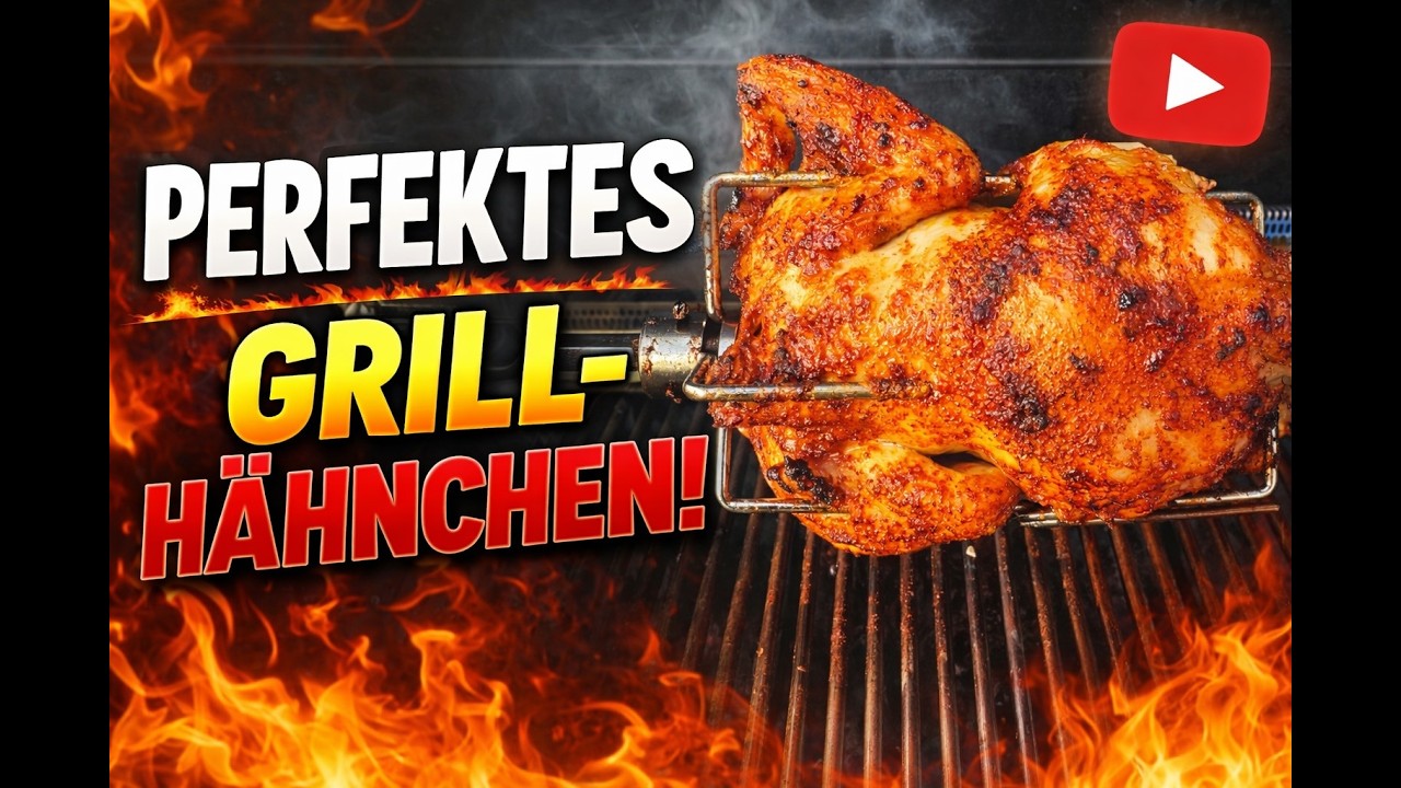 Grillhähnchen vom Drehspieß auf dem Broil King Baron 590 | 3 Zutaten + IR-Heckbrenner Upgrade
