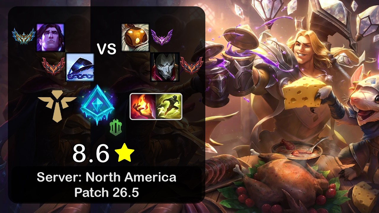 Taric Support + Xerath vs Bard + Jhin - NA Challenger - Patch 26.5