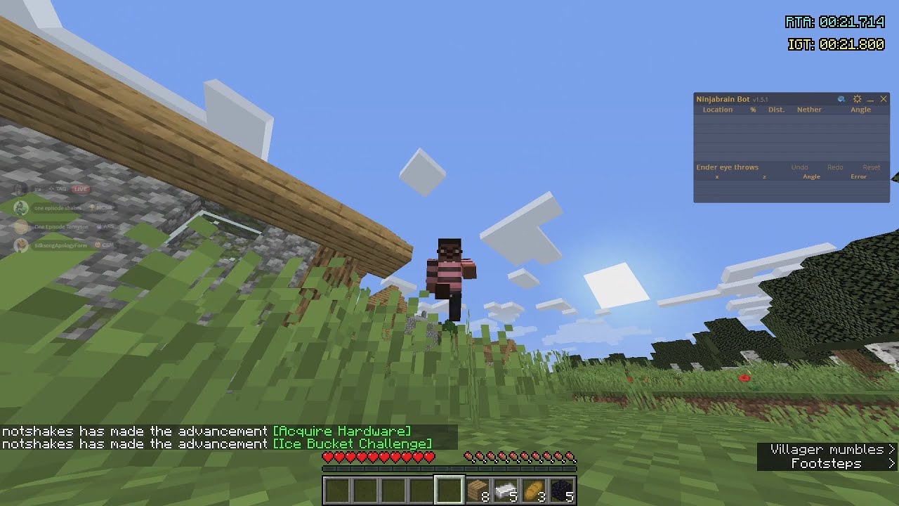 minecraft rsg speedrun pb 16:54
