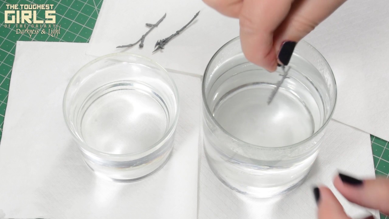 Straightening bent resin parts