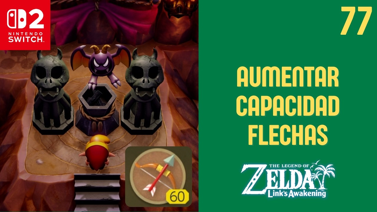 Aumentar al MAXIMO capacidad ARCO y FLECHAS | Zelda Link's Awakening - Guia Español