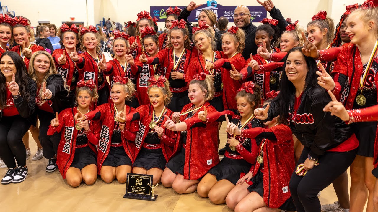 Linganore Cheer Maryland 3A State Champions Fall 2023