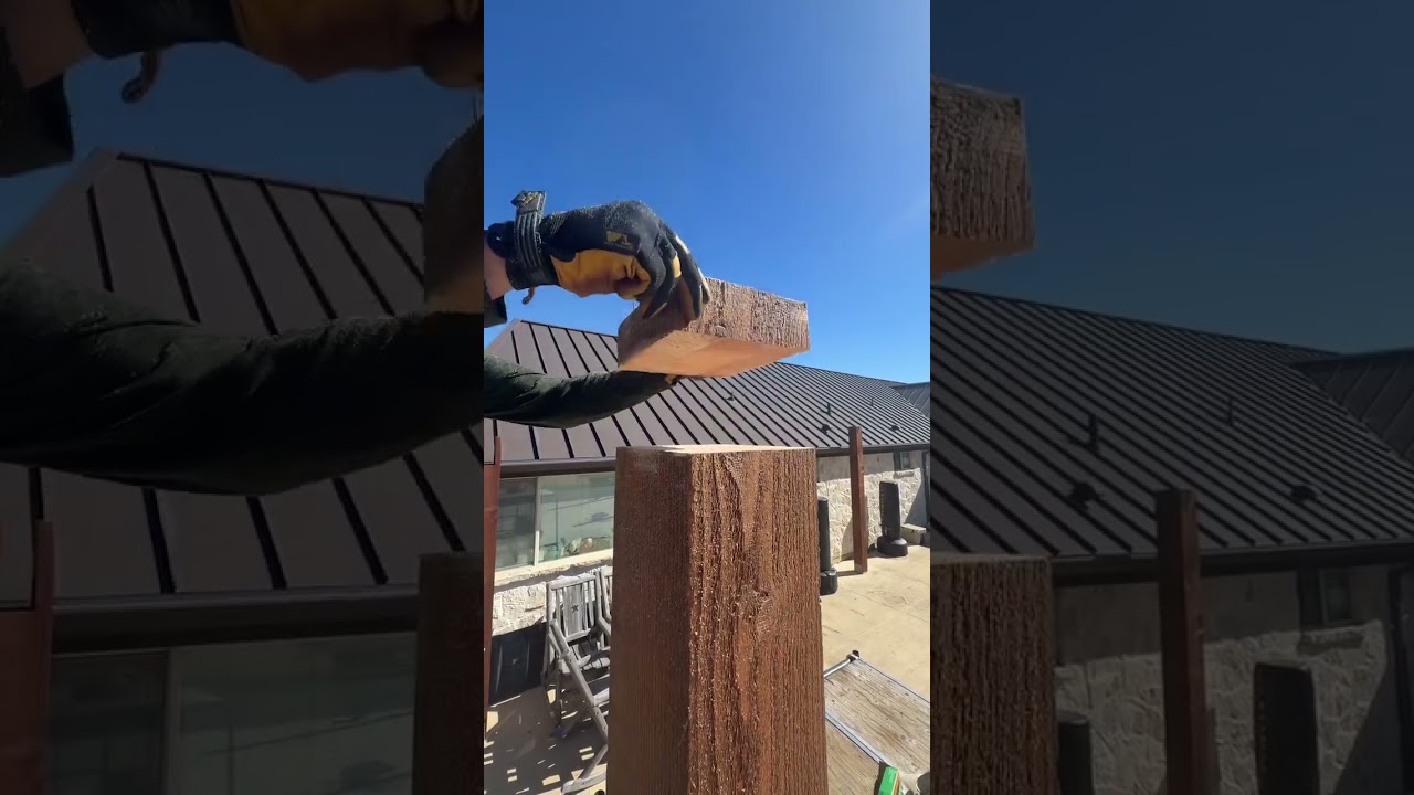 SkyPoly Pergola Patio Cover. Western Red Cedar. 2,000 square foot! 🤯 just getting started! #patio
