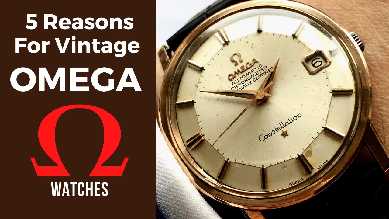 Vintage Omega Watches From the 40s to 70s. Seamaster, Jumbo, Bumper, Constellation and Genève.