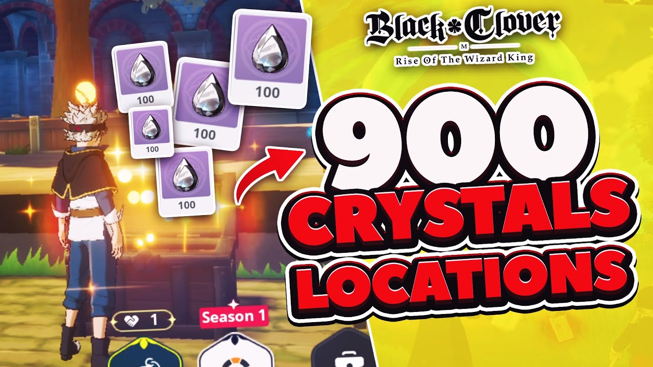 *NEW CODE* ALL SECRET CHESTS LOCATIONS FREE 900 CRYSTALS! | Black Clover Mobile