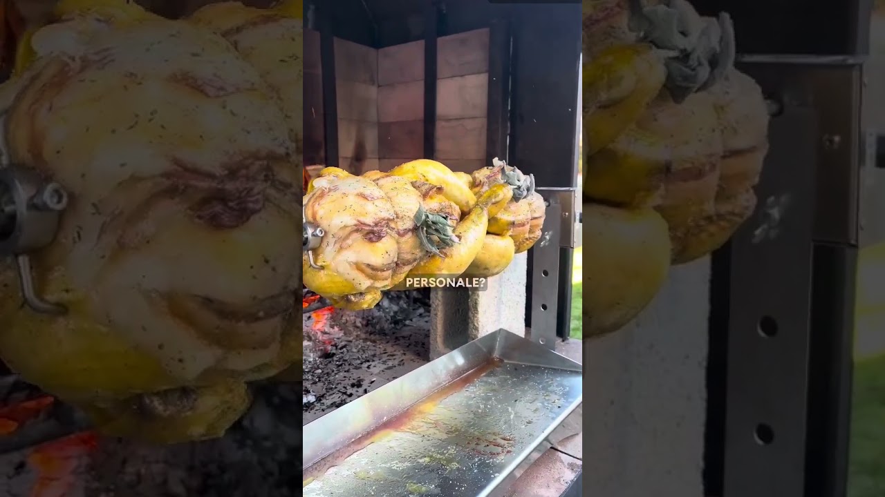 Pollo allo spiedo con girarrosto ECHO by R.Zeta  #grill #rzeta #food #bbq #griglia