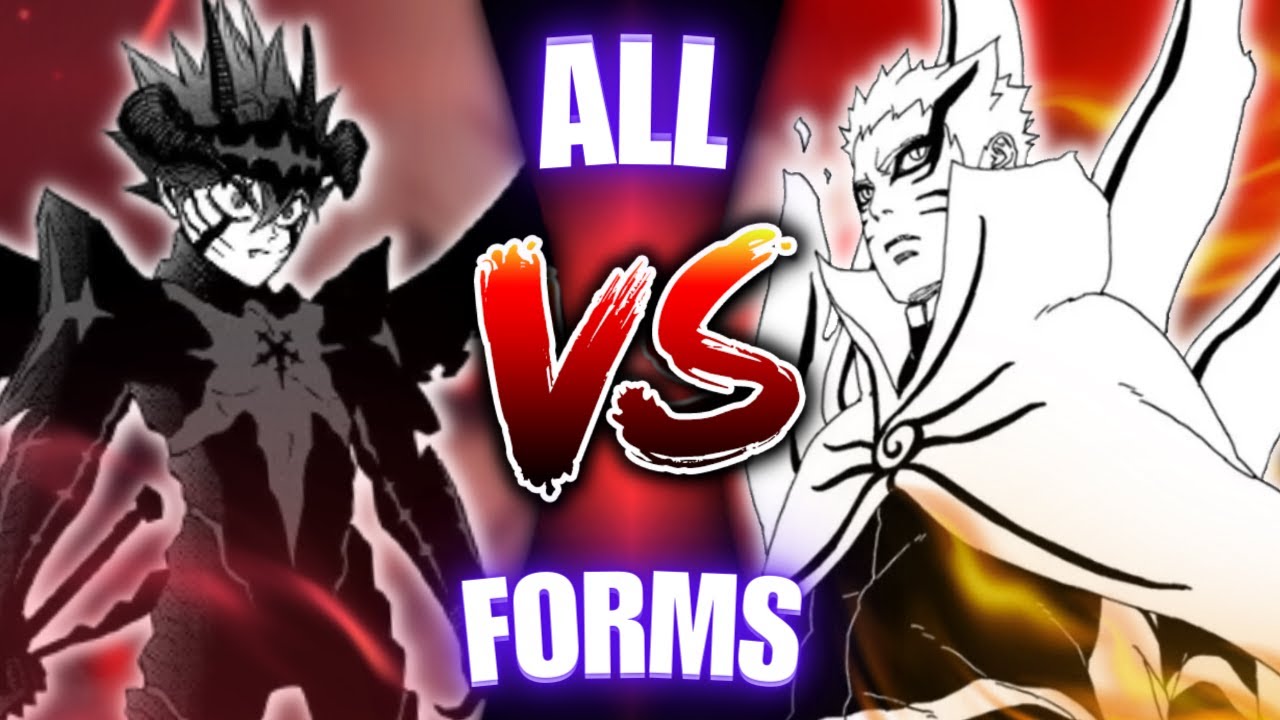 Asta VS Naruto (ALL FORMS/ARCS)