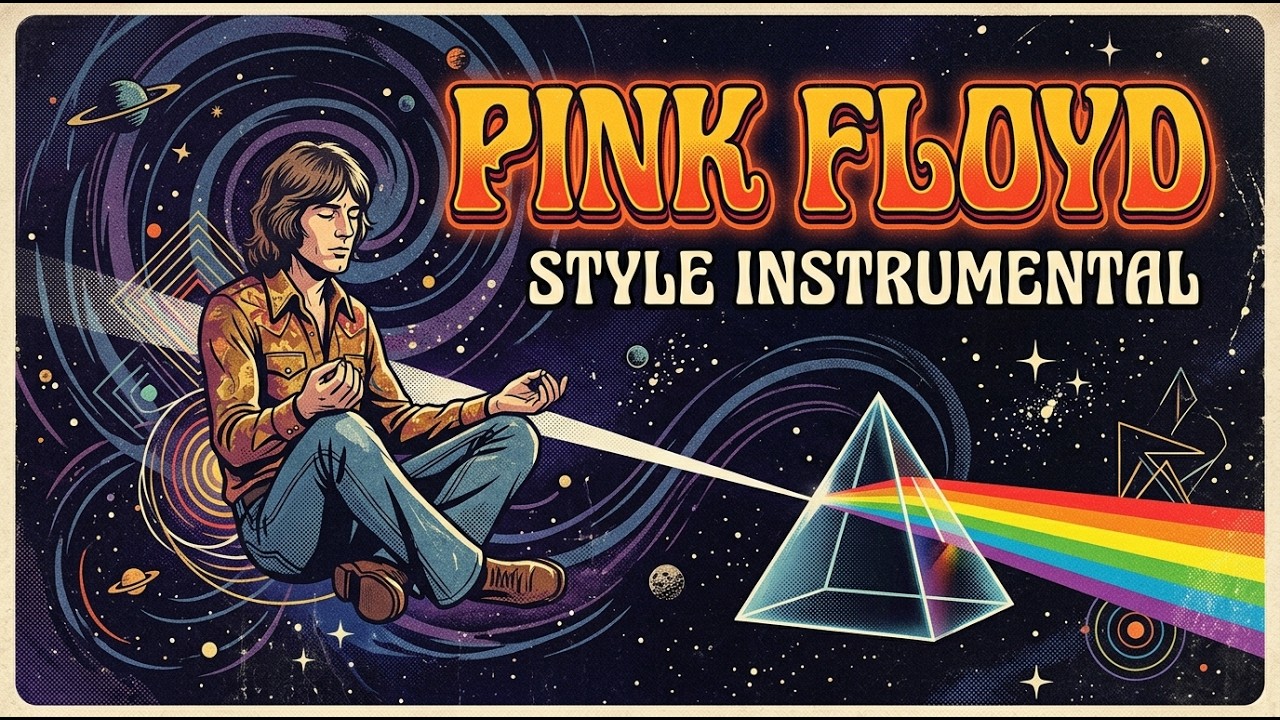 Pink Floyd Style Instrumental • Deep 2-hour Journey for Sleep & Focus • Incredible AI Music