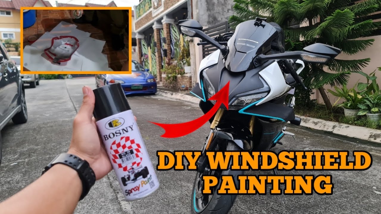 CFMOTO 450SR WINDSHIELD | DIY PAINTING | UPGRADE