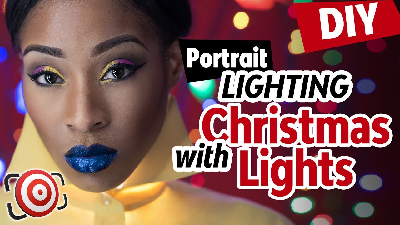 🎄 DIY Christmas Light Portrait and Fairy Light Beauty Shot Ideas.