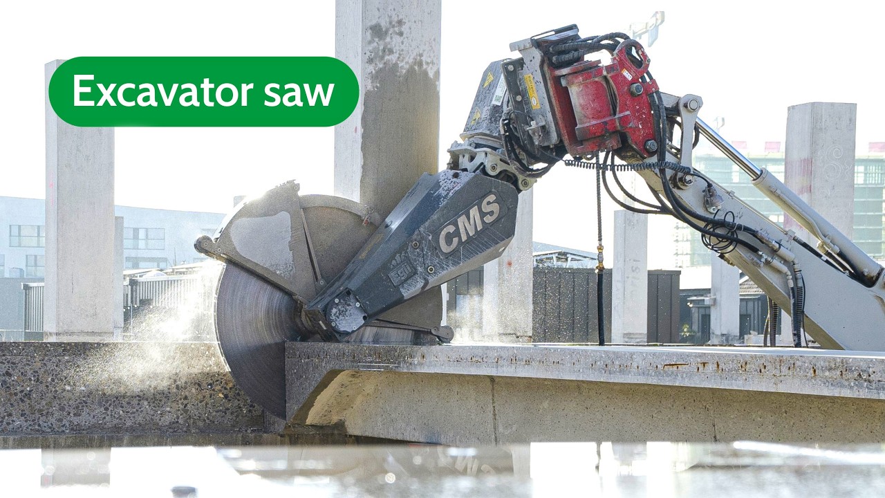 Excavator saw