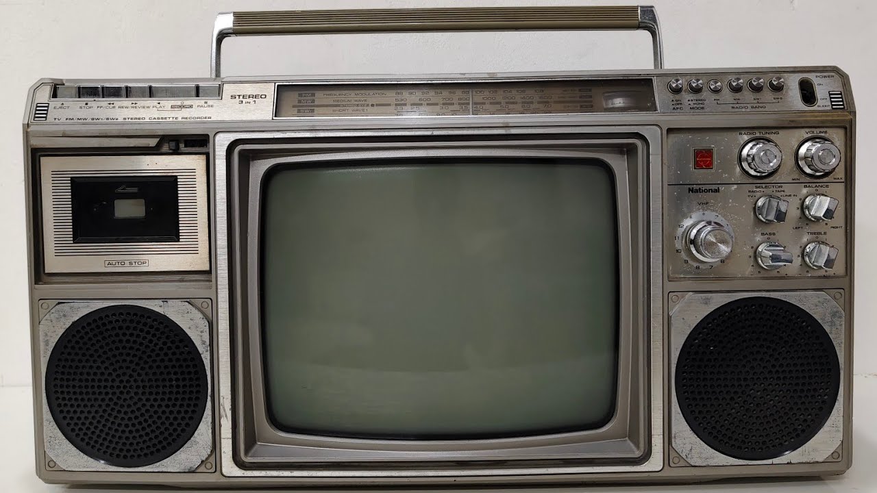National Panasonic TR-1400 E [ 3 in 1 Stereo Boombox] Tv , Radio, cassette player (90233 21435)