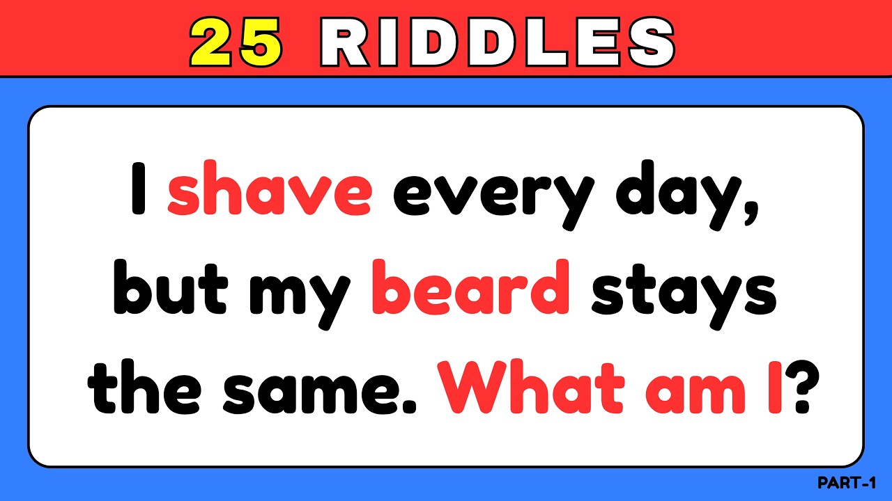 25 лучших загадок с ответами | Легкие, средние, сложные и невозможные уровни 🔥 #Загадки #Викторина