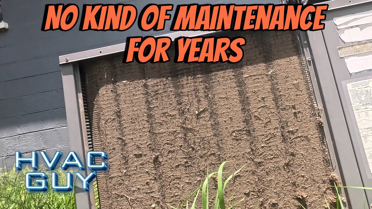 First Cleaning Since Possibly The Day It Was Installed! #hvacguy #hvaclife
