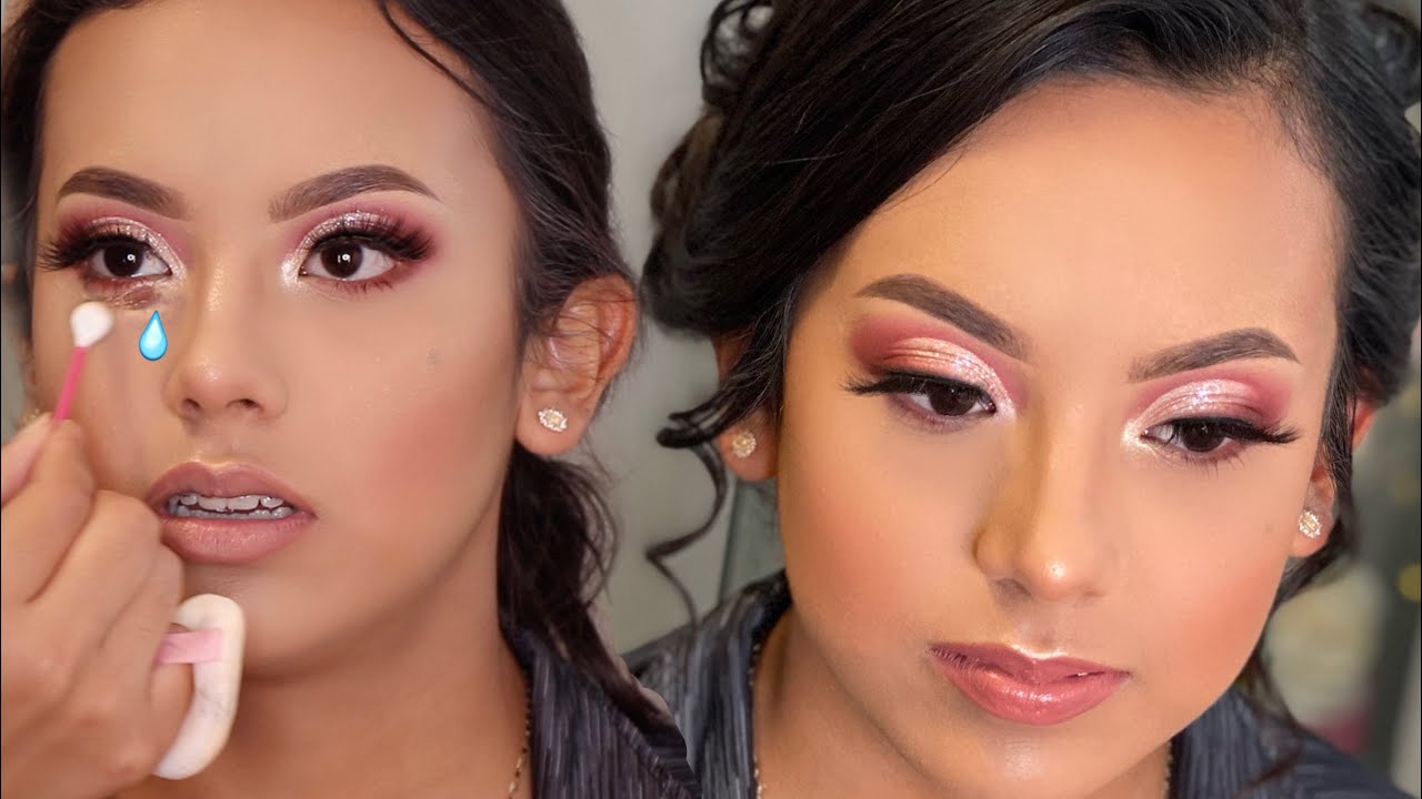 Quinceañera Glam 💖 | Como corregir el maquillaje con ojos llorosos 😢 | Rosita Rodriguez