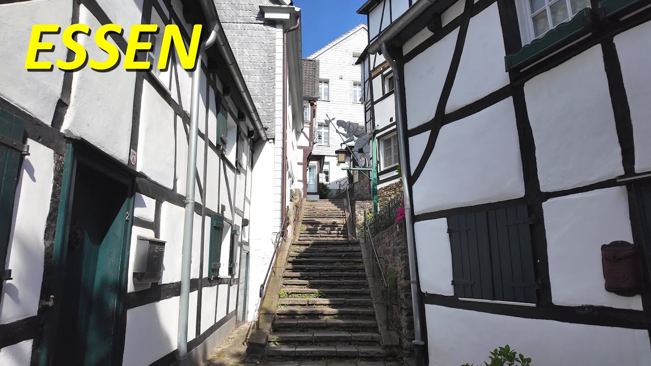 Stadt Essen walking 4K | Kettwig Markttag Frühling 2025