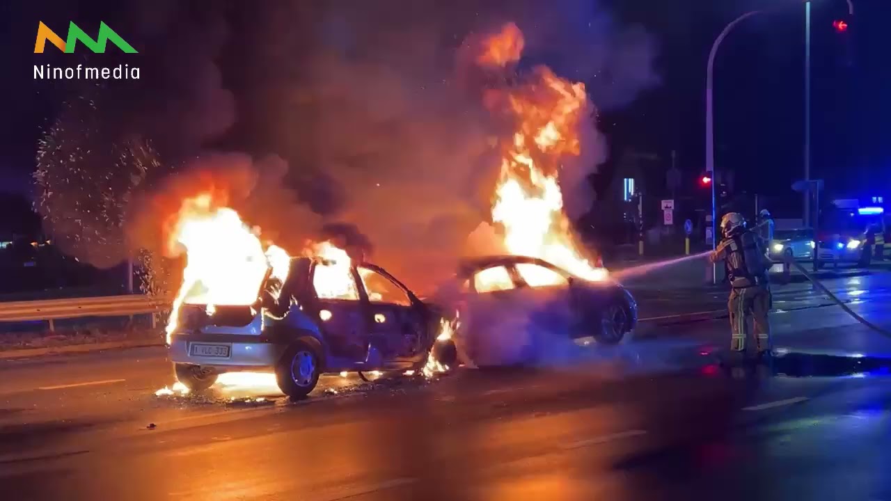 Kop-staartaanrijding eindigt in vuurzee bestuurder blies positief