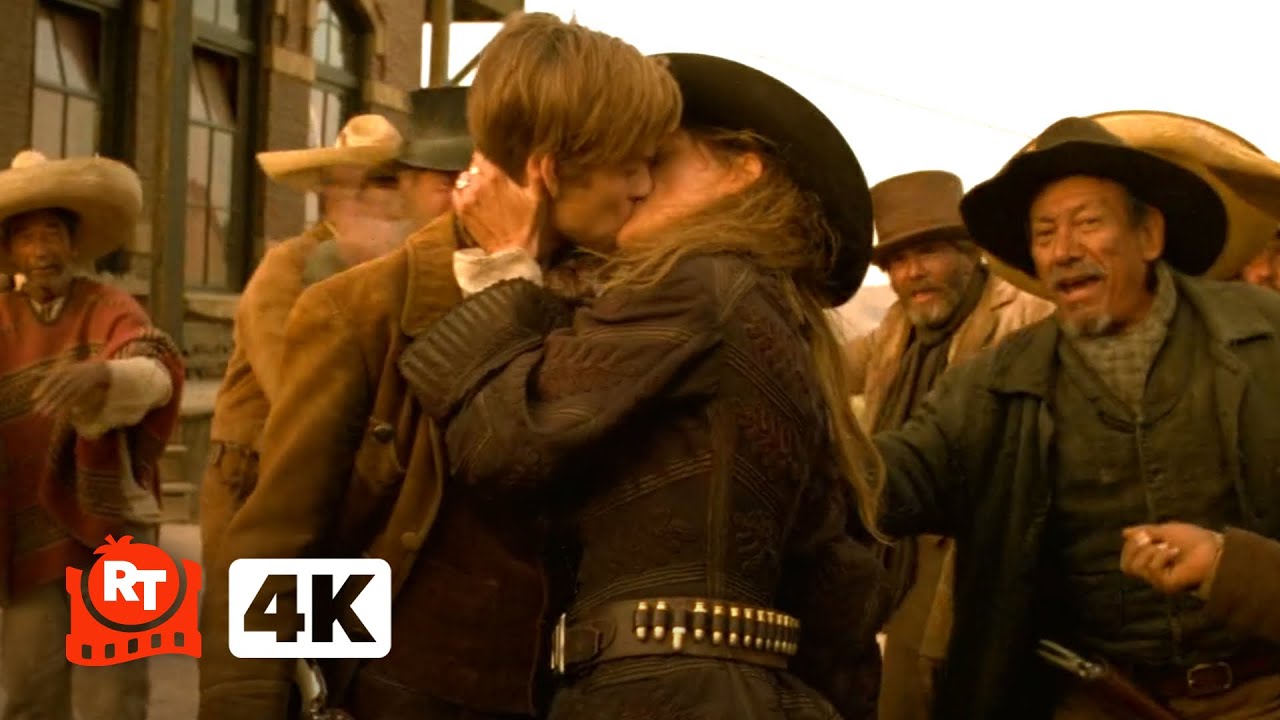 The Quick and the Dead (1995) 4K - Sharon Stone Kisses Leonardo DiCaprio | Movieclips