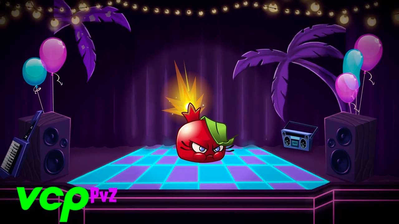 Plants vs. Zombies 2 - New update 5.2.1: Neon Mixtape Tour A + Bombegranate demonstration & Cactus