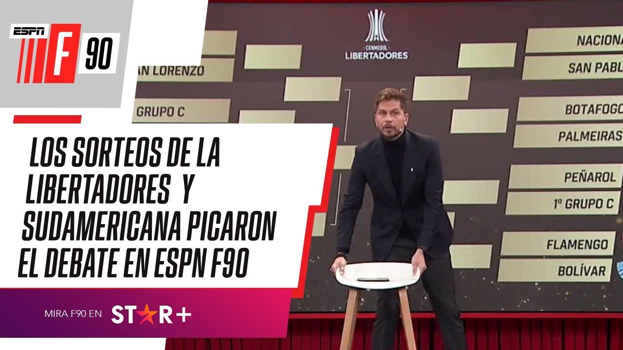 ¡DEBATE PICANTE! Todo lo que dejaron los sorteos de la Libertadores y Sudamericana en #ESPNF90