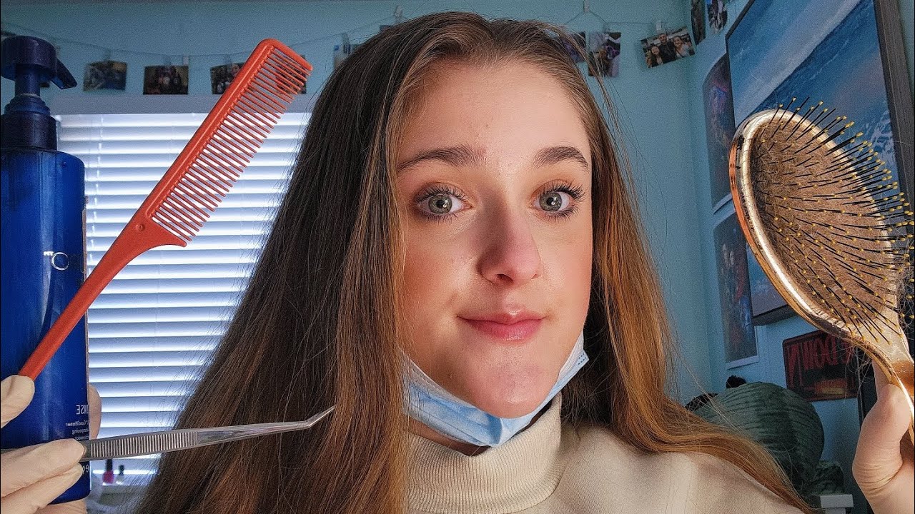 ASMR Lice Check ✔️ ♡ (Overlay Sounds, Whispers, Glove Sounds) Medical Roleplay 🫶