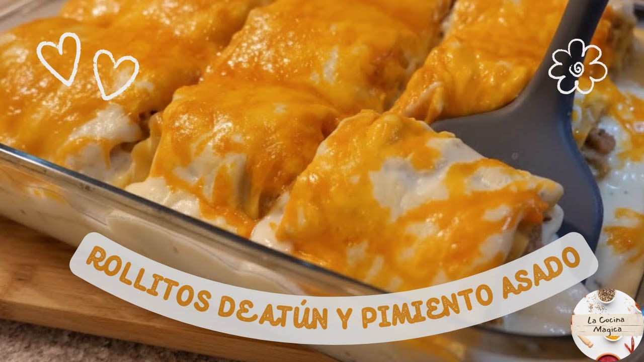 Olvídate de la Lasaña tradicional: Prueba estos ROLLOS DE ATÚN y PIMIENTO ASADO 🥫✨