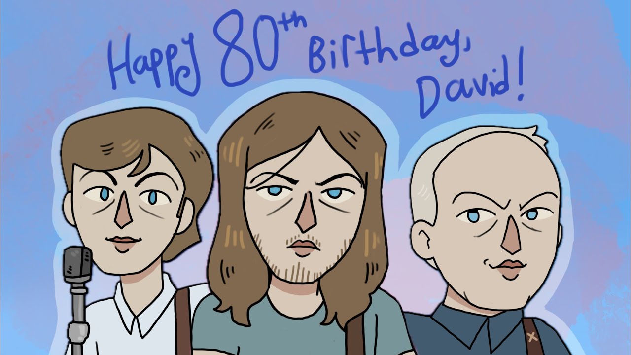 David Gilmour evolution animation (Happy 80th Birthday David!)