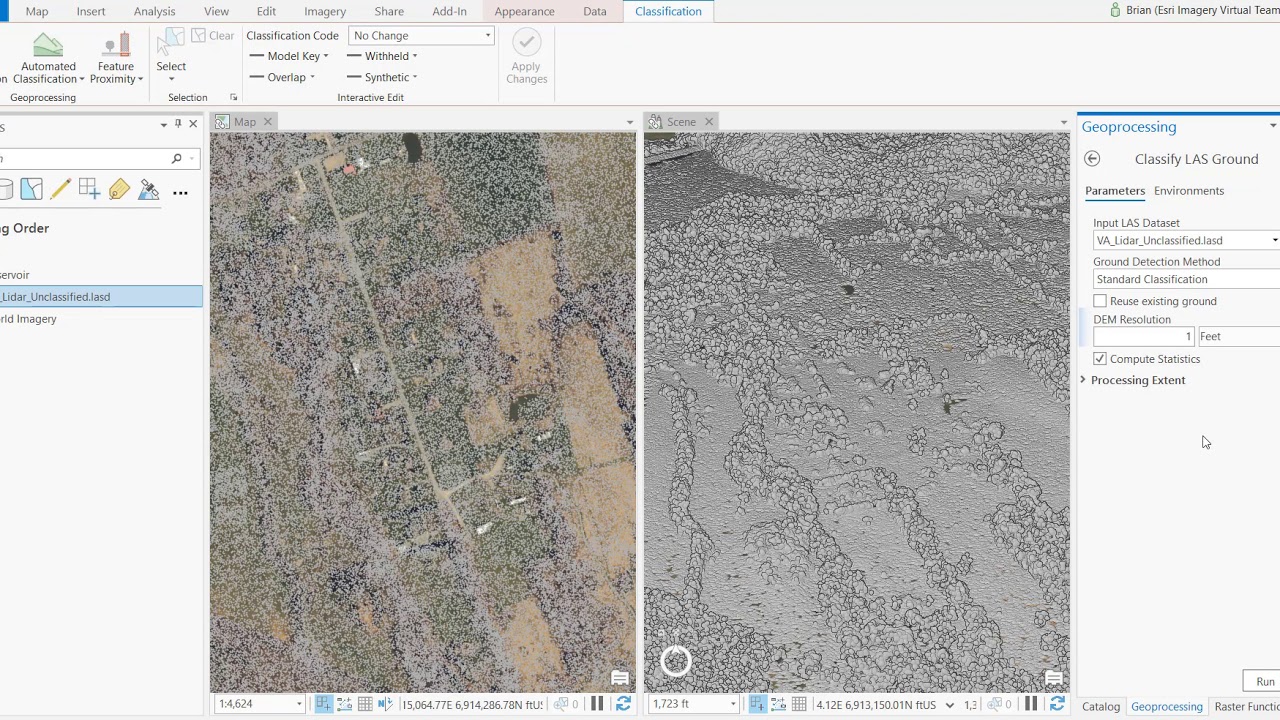 Lidar Point Cloud - Ground Classification