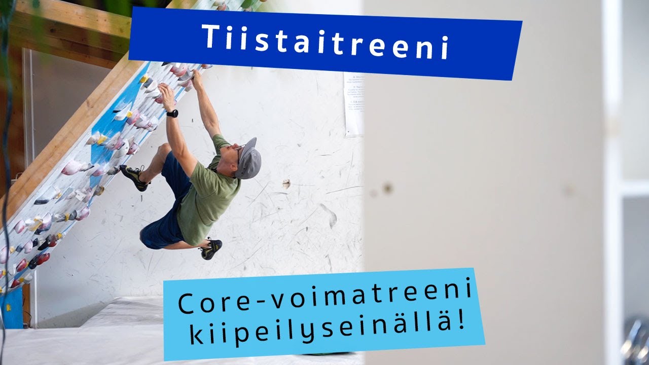 Core-voimatreeni kiipeilyseinällä!
