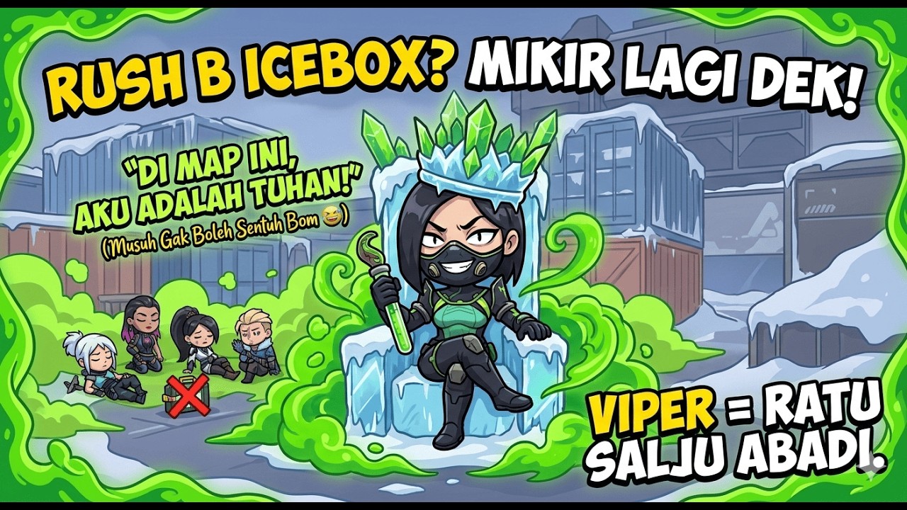 ICEBOX = TAMAN BERMAIN VIPER 🐍 #valorantindonesia #valorant #valorantclips #gaming #lucu