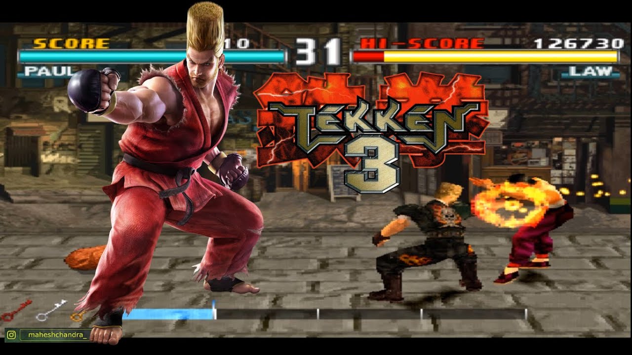 Tekken 3: Tekken Force Mode - Paul Phoenix 👊 [720p]
