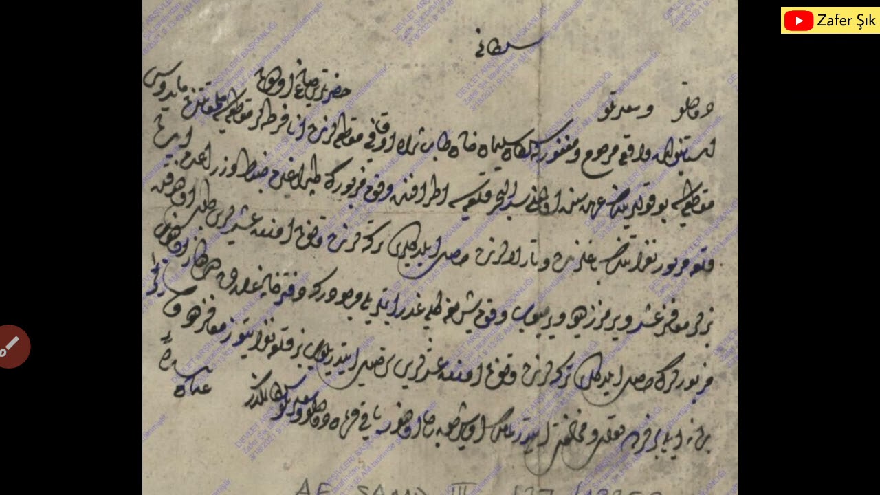 Anafartalar, Maydos, Seddülbahr (Divani kırması belge okumaları)